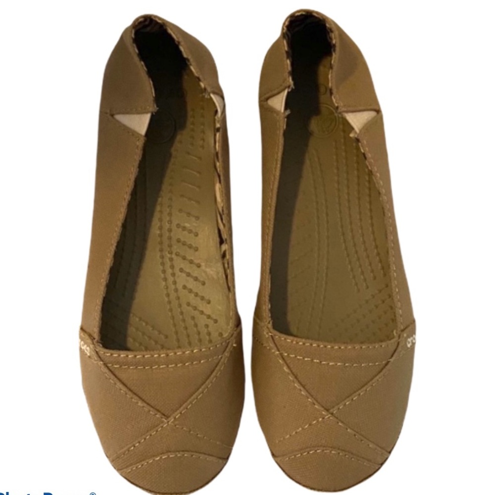 Crocs Women's Angeline Croslite Flats Size 6 Worn ONCE